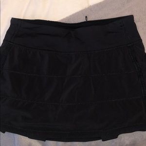 LULULEMON WORKOUT SKORT WITH ELASTIC SHORTS LINER